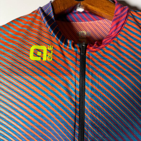 ALE Labs Cycling Short Sleeve Shirt PR.R Sz XXXL Red Blue - Picture 8 of 8